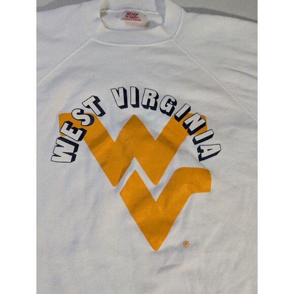 Vintage 90s Hanes West Virginia Mountaineers Sweatshirt Men XL Crewneck WVU - Picture 3 of 9